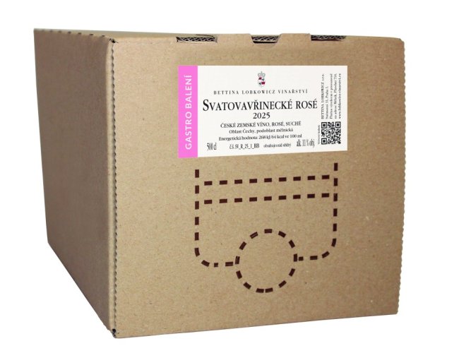 Svatovavřinecké rosé 2025 - Bag in Box 5 l