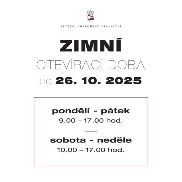 Zimní otevírací doba v prodejně Mělník